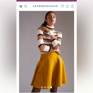 Mustard A line Anthropologie skirt. Brand new with tags.